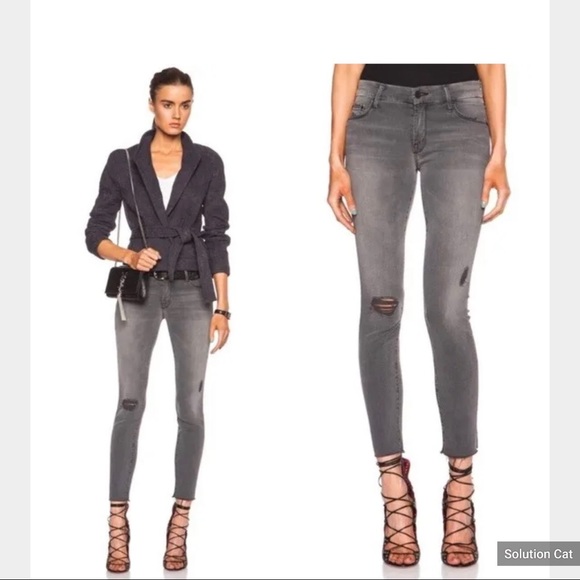 Mother Jeans Looker Ankle Fray in Last Chance Saloon Size 24 - Picture 1 of 8